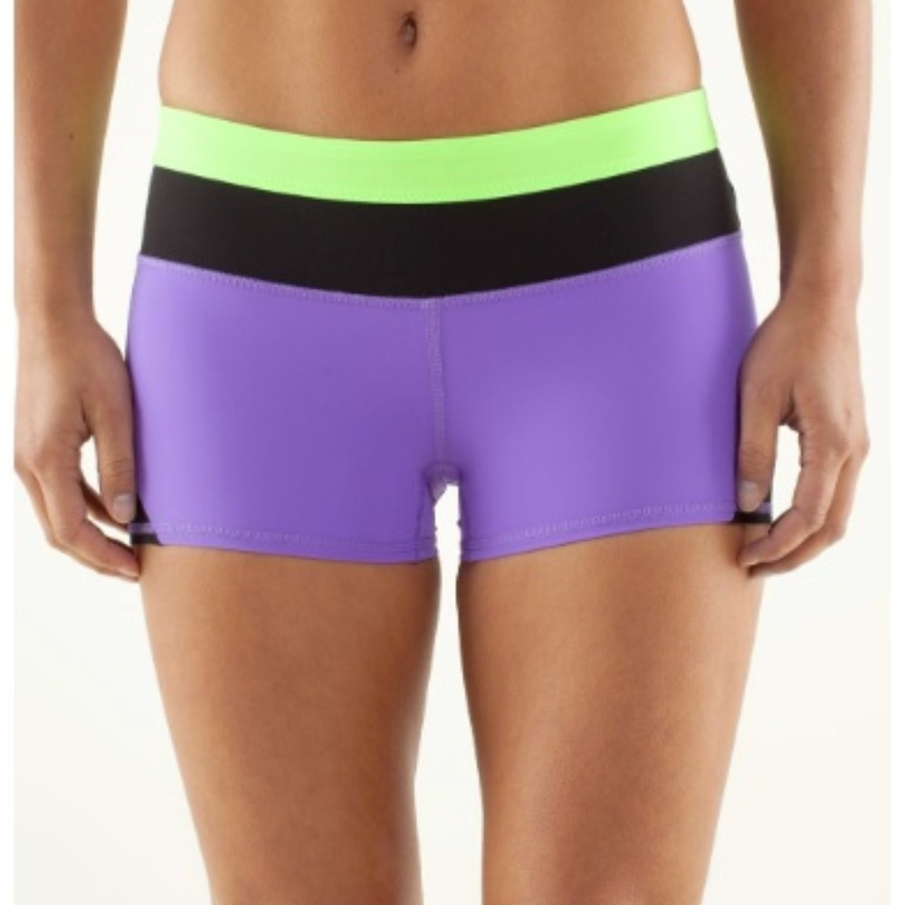 Lululemon Ignite Short - Purple/Green/Black (6)